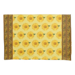 Yellow Daisy Pattern PillowCase Set