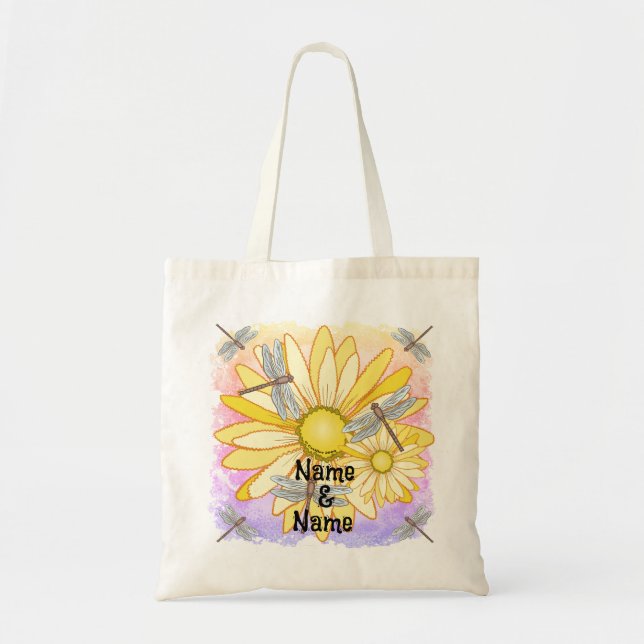 Yellow Daisy  Tote Bag (Front)