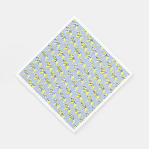 yellow dala horses napkin