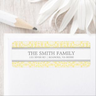 Yellow Damask Pattern