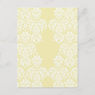 Yellow Damask Postcard