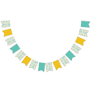 Yellow Dandelion Floral Pattern - Nature-Inspired  Bunting