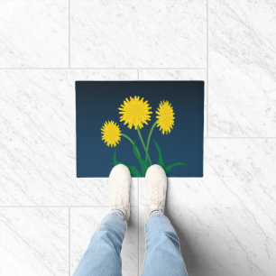 Yellow Dandelions Doormat