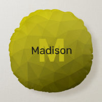 Yellow dark ombre geometric mesh pattern Monogram