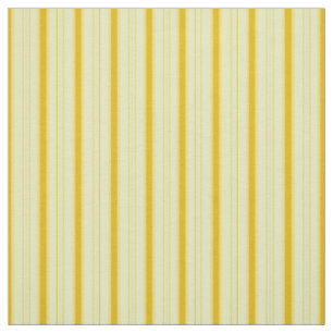 Yellow & Dark Yellow Thick and Thin Stripes Fabric