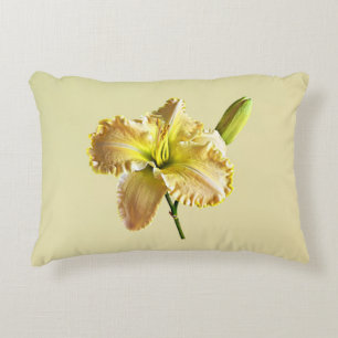 Yellow Day Lily Decorative Cushion