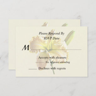 Yellow Day Lily RSVP Card