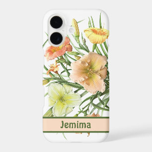 Yellow Daylilies Botanical Art Personalized