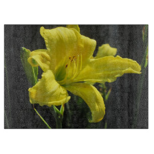 Yellow Daylily Cutting Board