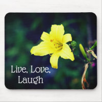 Yellow Daylily Elegant Flower Inspirational Quote