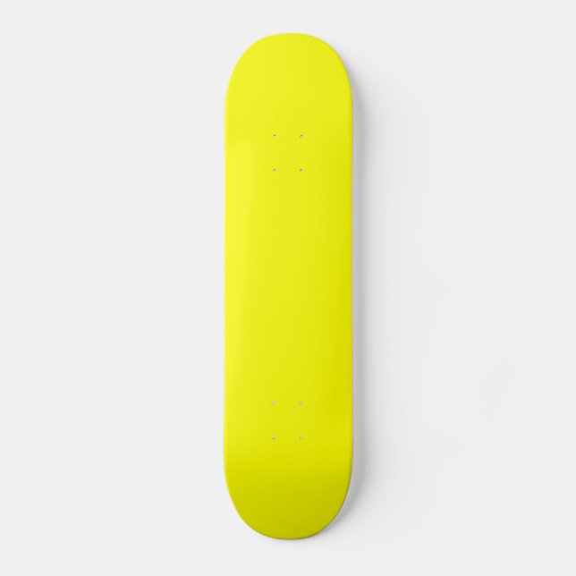 Yellow Deck Skateboard (Front)