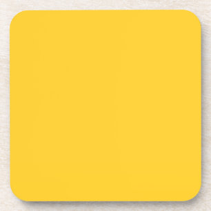 Yellow deep rich saturated solid sunshine     coaster
