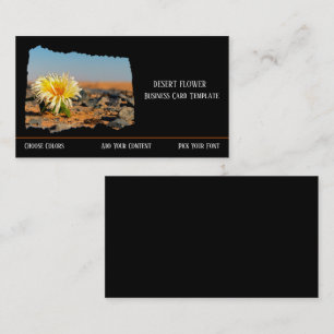 Yellow Desert Flower Business Card