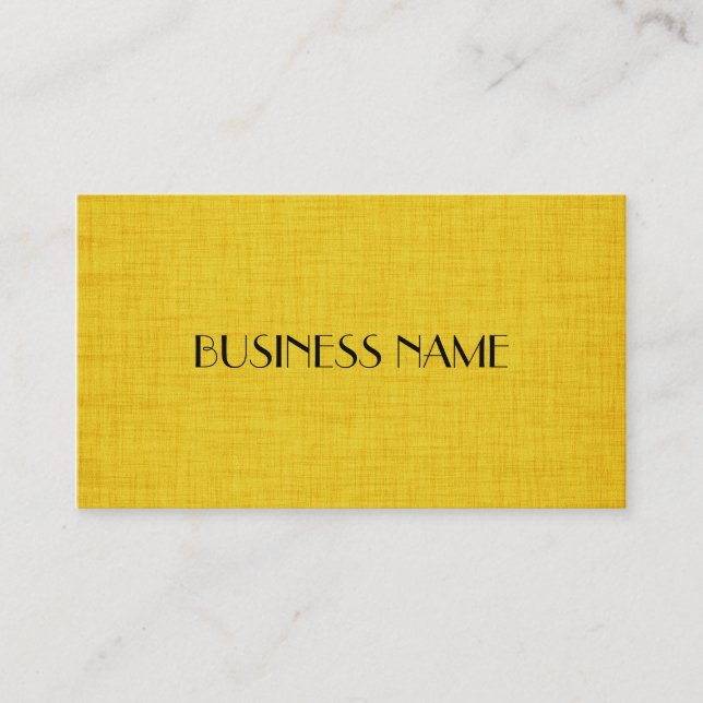Yellow Design Business Cards (Front)