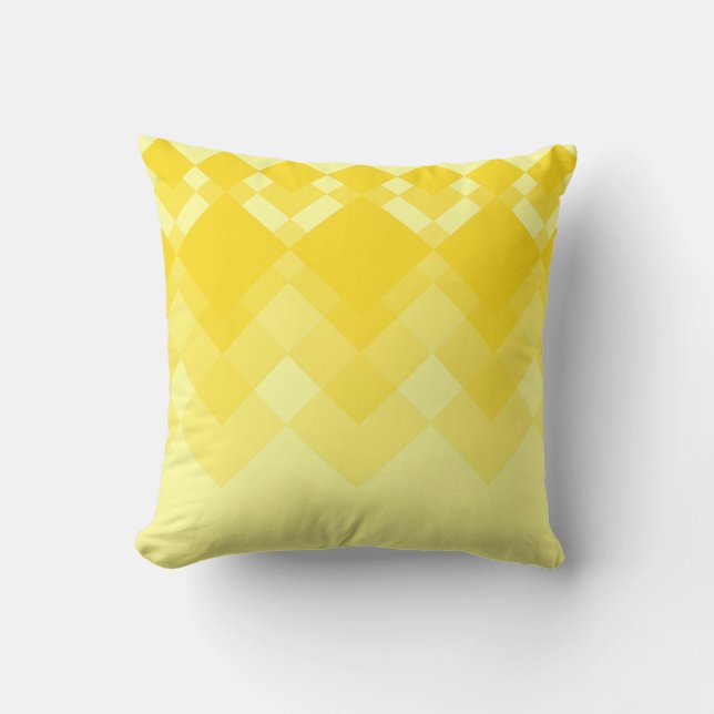 Yellow Design Pattern Cushion (Front)