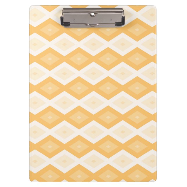 Yellow diamond pattern clipboard (Front)