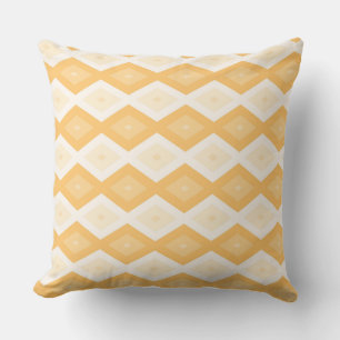 Yellow diamond pattern cushion