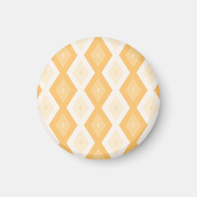 Yellow diamond pattern magnet (Front)