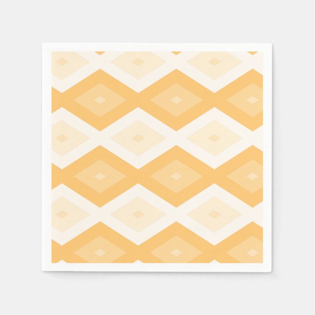 Yellow diamond pattern napkin (Front)
