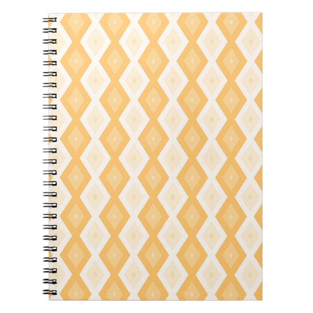 Yellow diamond pattern notebook (Front)