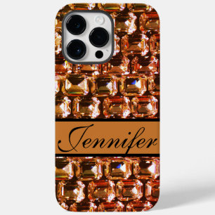 Yellow diamonds,  orange diamonds , gemstone   Case-Mate iPhone 14 pro max case
