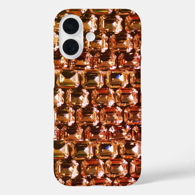 Yellow diamonds orange diamonds pink gemstone   Case-Mate iPhone case (Back)