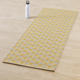Yellow diamonds yoga mat