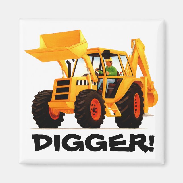 Yellow Digger Magnet (Front)