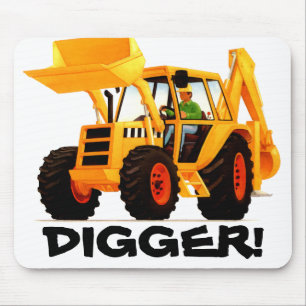 Yellow Digger Mouse Pad