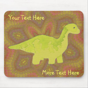 Yellow Dino Mousepad