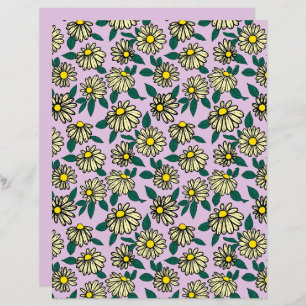 Yellow Ditsy Floral Pattern