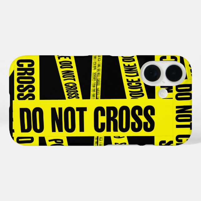 Yellow Do Not Cross Crime Scene Tape Danger Areas Case-Mate iPhone Case (Back (Horizontal))