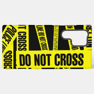 Yellow Do Not Cross Crime Scene Tape Danger Areas Samsung Galaxy Case