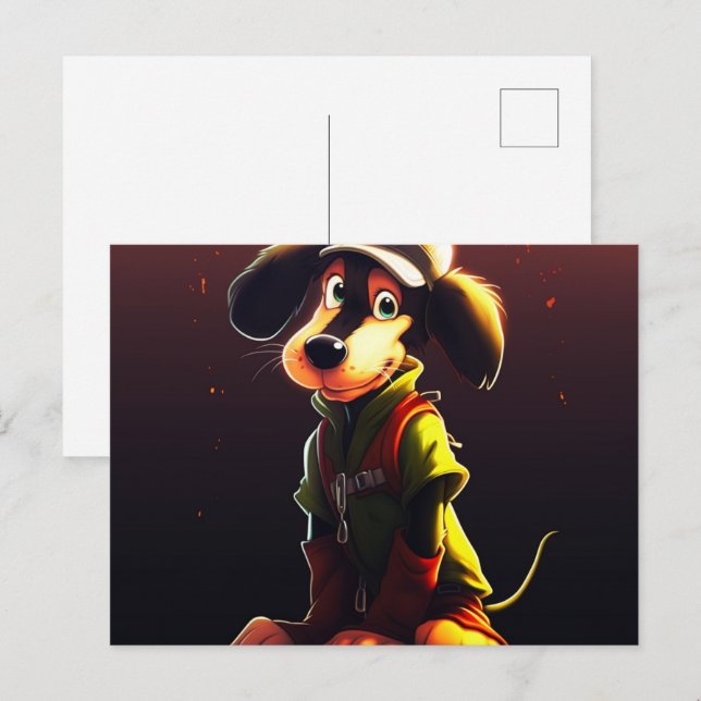 Yellow Dog Postcard (Front/Back)