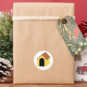 Yellow Doghouse Stickers