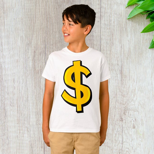 Yellow Dollar Symbol T-Shirt (Creator Uploaded)