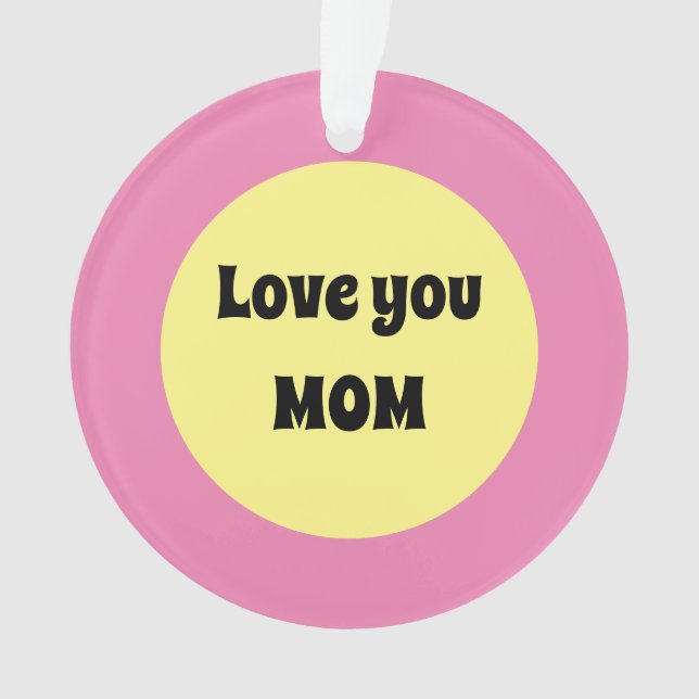 Yellow Dot Acrylic Ornament (Front)