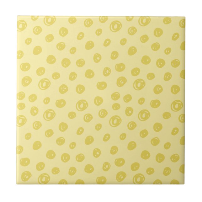 Yellow Dot Pattern Tile (Front)
