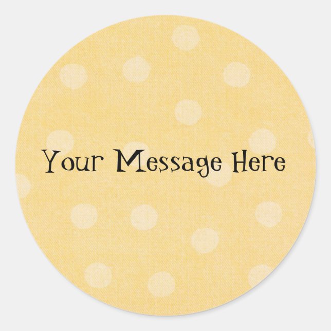 Yellow Dot Stickers (Front)