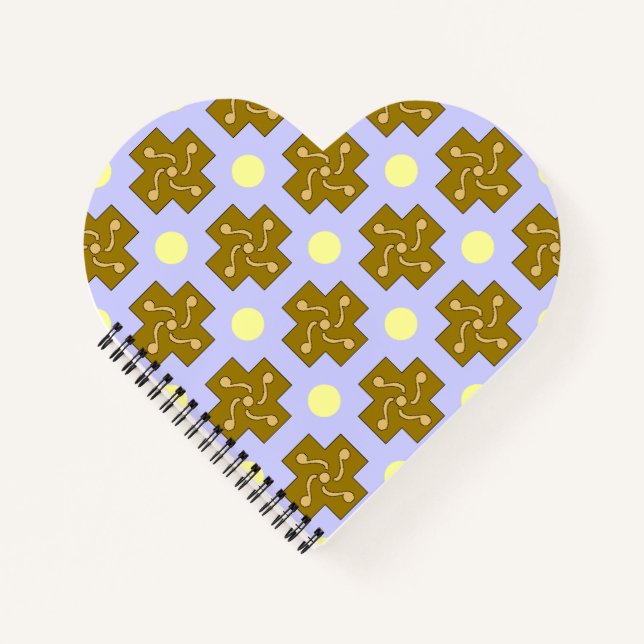 Yellow Dots & Crosses Notebook (Front)