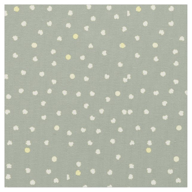 yellow dots in grey fabric (Close Up)