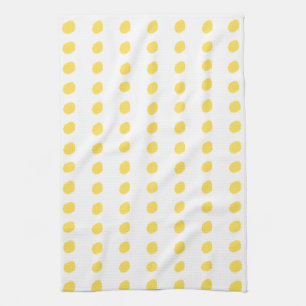 Yellow Dots Tea Towel