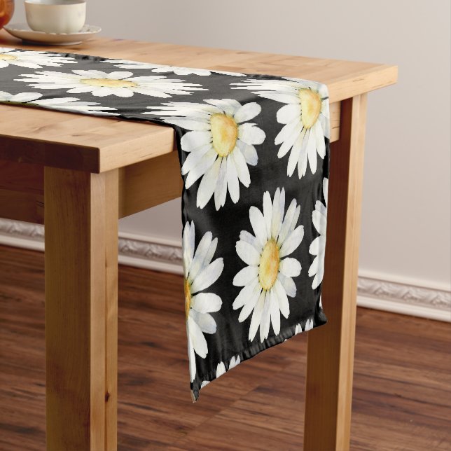 Yellow Dotted Daisy's Short Table Runner (In Situ)