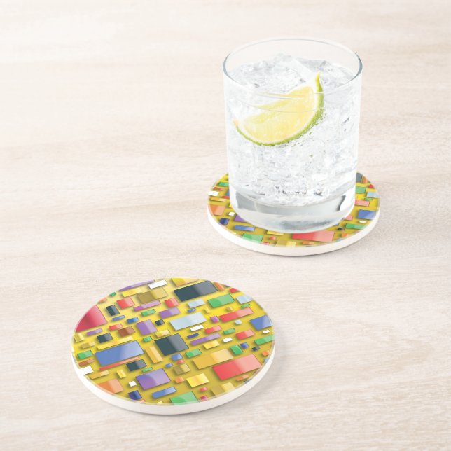 Yellow, Drinking - Coaster  Cartier 9000 (Side)