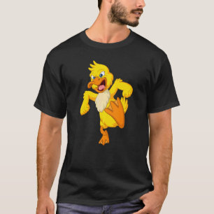 Yellow Duck Angry Evil  Poultry Organic Farmer Far T-Shirt