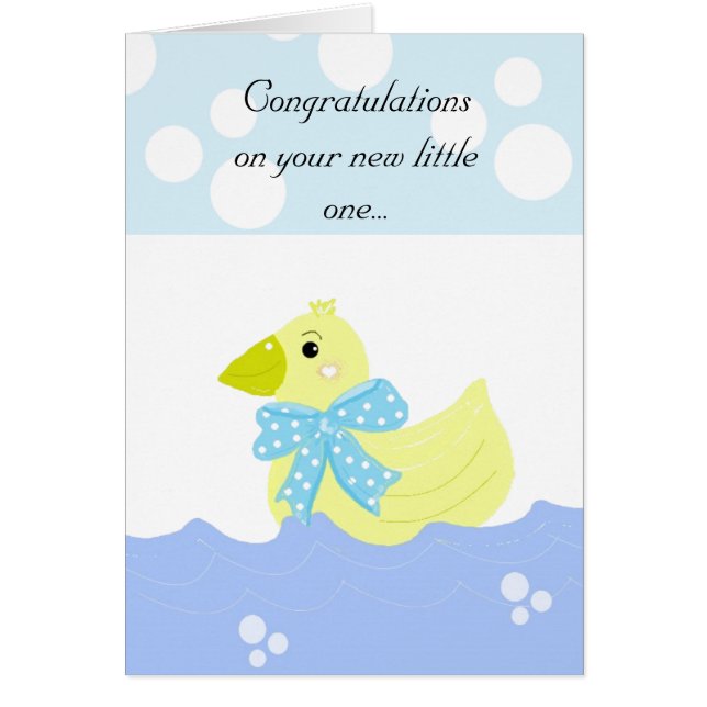Yellow Duck Baby Congratulations (Front)
