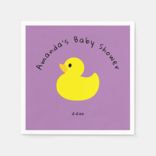 Yellow Duck - Baby Shower Napkin