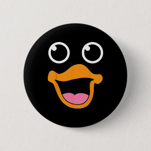 Yellow Duck Face  Halloween Animal Costume For Kid 6 Cm Round Badge