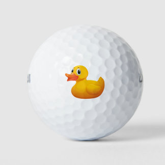 Yellow duck golf balls