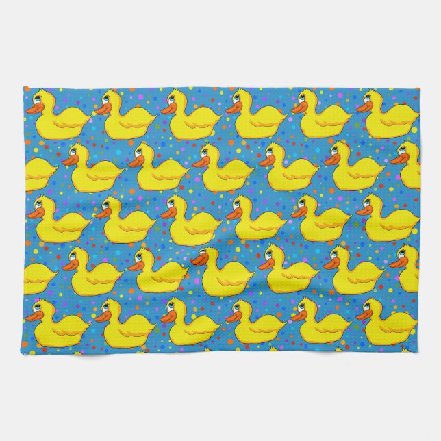 Yellow Duck Kitchen Towel (Horizontal)